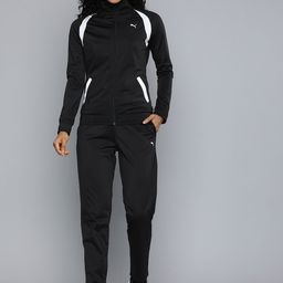 Puma Women Classic Tricot Training Regular Fit Tracksuit With Contrast Stripe-image-83