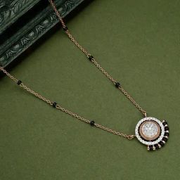 Malabar Gold and Diamonds 18k Rose Diamond Short Mangalsutra-image-46