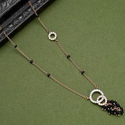 Malabar Gold and Diamonds 18k Rose Diamond Short Mangalsutra-image-45