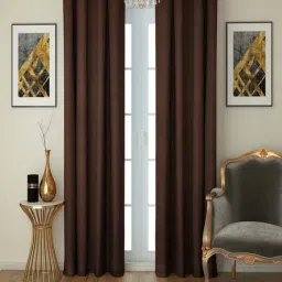 Swayam Blackout Eyelet Long Door Curtain - Single Piece (9 Ft)-42