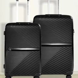 Nasher Miles Bruges Hard-Sided Polypropylene Luggage Set of 2 Black Trolley Bags (65 & 75 cm)-image-101