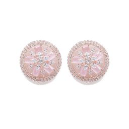Karatcart Pink Stud Earrings for Women image 3