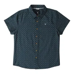 Allen Solly Junior Dark Green Printed Shirt-picture-24