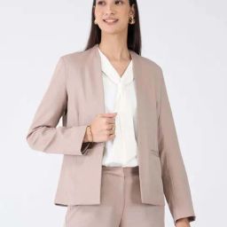 SALT Attire Taupe Plain Jacket-picture-18