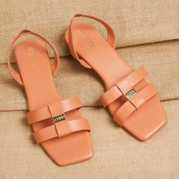 Code by Lifestyle Women's Orange Sling Back Sandals-image-12
