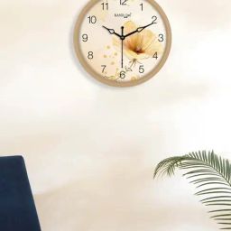 Random White & Yellow Printed Analogue Wall Clock-picture-24