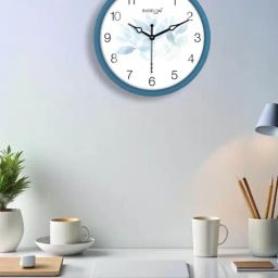 Random White & Teal Printed Analogue Wall Clock-picture-25