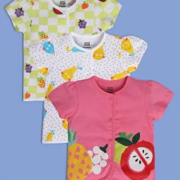 MINIKLUB Kids Multicolor Printed Top (Pack Of 3)-image-57