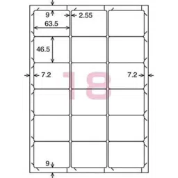 Kokuyo 0.08 mm A4 125 g/m² Paper Label for Color Laser and Color Copier Printer, LBP-E80650 (Bag of 100 Sheets) image 2