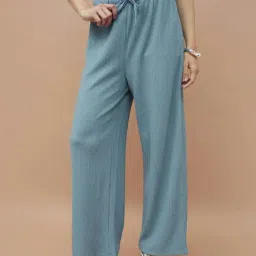 Ginger By Lifestyle Dark Green Regular Fit Trousers-picture-25