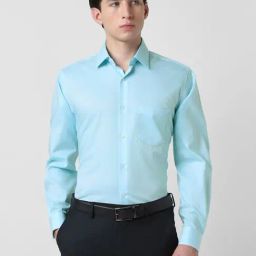 Van Heusen Blue Cotton Regular Fit Shirt-image-66