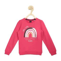 Allen Solly Junior Pink Cotton Printed Sweatshirt-image-36