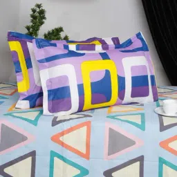 HOSTA HOMES Multicolor Pure Cotton 140 TC  Pillow Covers - Set of 2-image-50