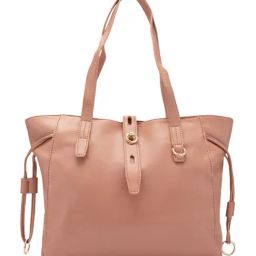 Globus Women Nude Solid Vegan Leather Handheld Bag-image-39
