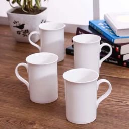 Clay Craft White Ceramic Coffee Mug (320 ml)-image-87