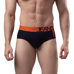 UnderJeans by Spykar Navy & Orange Briefs-picture-15