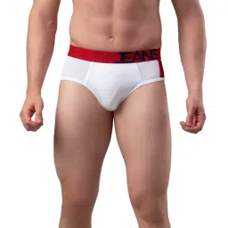 UnderJeans by Spykar White & Red Briefs-picture-21