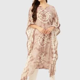 Maaesa Beige Tie Dye Kurta-image-88
