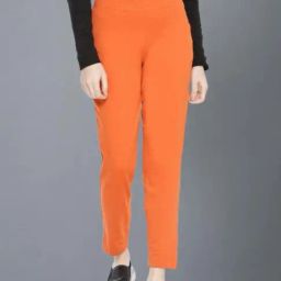 Dollar Missy Orange Cotton Pants-image-81
