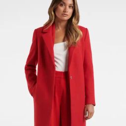 Forever New Red Coat-image-29