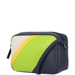 Nautica Navy Blue Color Block Medium Sling Handbag-2