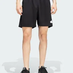 Adidas Black Regular Fit Printed Sports Shorts-picture-38
