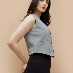 Code by Lifestyle Grey Plain Jacket image 3