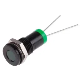 RS PRO Green Panel Mount Indicator 2V DC, Mounting Hole Size 8 mm, IP Rating IP67, Model No 7001729-17