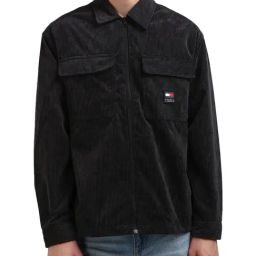 Tommy Hilfiger Black Polyester Corduroy Men Relaxed Fit Shirt-image-68