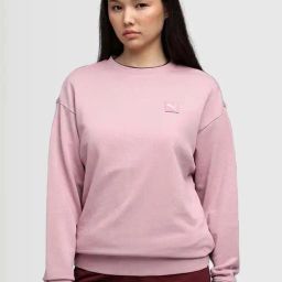 Puma Pink Cotton Comfort Fit Sweatshirt-image-67