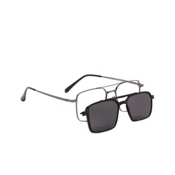 Specsmakers Unisex Clipon Rectangle Sunglasses FMFGMSGM55HAP5107A2-47