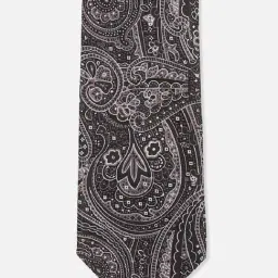Van Heusen Brown & Black Embroidered Tie-14