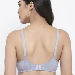 Prag & Co Grey Non-Padded Non-Wired Full Coverage Support Everyday Bra  AB30234BG image 5