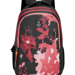 Nasher Miles Biology Black & Red Camo Laptop Backpack-image-25
