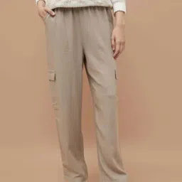 Fame Forever By Lifestyle Light Brown Regular Fit Trousers-picture-17