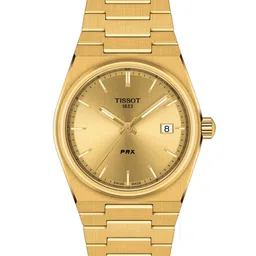 TISSOT Unisex Gold-Toned Dial And Bracelet Style Straps Analogue Watch T1372103302100-picture-25