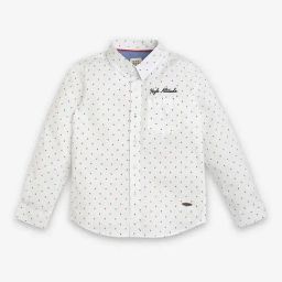 Ed-a-Mamma Kids White Printed Full Sleeves Shirt-image-11