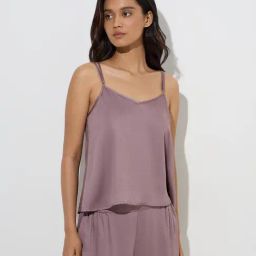 Wunderlove by Westside Solid Mauve Camisole-image-55