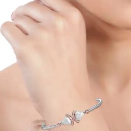 Taraash 925 Sterling Silver Openable Bangle Gift For Women-image-50