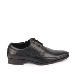 Fausto Men's Black Derby Shoes-image-89