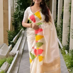 VILLE FASHION Woven Design Zari Art Silk Kanjeevaram Saree-51