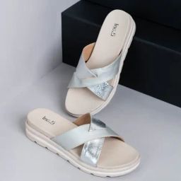 Inc.5 Women's Silver Cross Strap Sandals-image-45