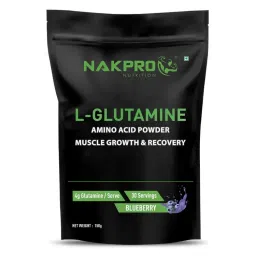 NAKPRO L-Glutamine Amino Acid Supplement Powder - Blueberry-picture-14