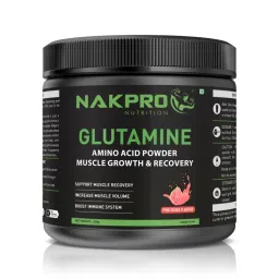 NAKPRO L-Glutamine Amino Acid Supplement Powder Jar - Pink Guava-picture-7