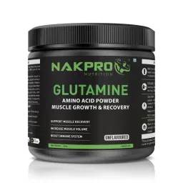 NAKPRO L-Glutamine Amino Acid Supplement Powder Jar - Unflavoured-picture-9