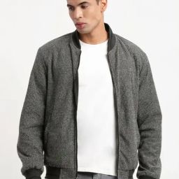 Showoff Black Slim Fit Reversible Jacket-picture-40