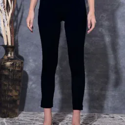 Dollar Missy Navy Cotton Pants-image-97