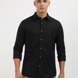 Calvin Klein Jeans Black Cotton Regular Fit Shirt-image-97