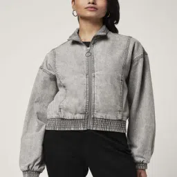 People by Pantaloons Grey Cotton Regular Fit Jacket-picture-45