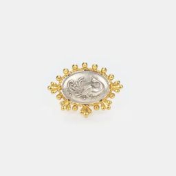 Shaya 92.5 Sterling Silver Navilu Coin Ring for Women-picture-41